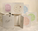 plantable paper favor beach theme folded card