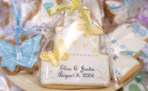 Custom-Designed Butterfly Wedding Cake Cookies