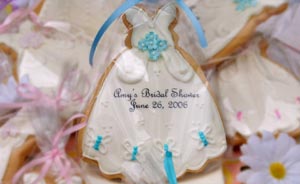 Custom-Designed Butterfly Wedding Dress Cookies