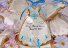 butterfly cookie favors cake favors wedding dress bridal shower favors