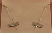 dragonfly earring and necklace gold and silver wedding gift