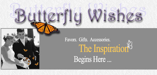 butterfly theme wedding favor accessories