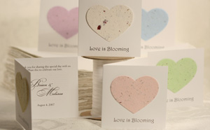 plantable heart favor seed favors for showers and weddings