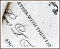 letterpress wedding invitations on handmade plantable seed paper