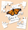 butterfly favor mini jigsaw puzzle