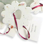 plantable paper seed favors for weddings or special events.