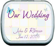 personalized mint tin candy wedding favors candy favors