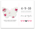 plantable paper favor flat card for baby shower, bridal shower, wedding, or special event.