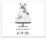 plantable paper favor flat card for baby shower, bridal shower, wedding, or special event.