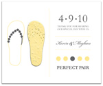 plantable paper favor flat card for baby shower, bridal shower, wedding, or special event.