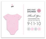 plantable favor flat card baby shower