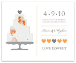 plantable paper favor flat card for baby shower, bridal shower, wedding, or special event.