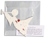 plantable paper favor holiday and graduation shapes - angel