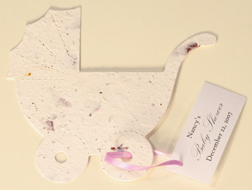 Large Seed Paper Shape Postcards