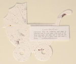 plantable paper favor baby carriage