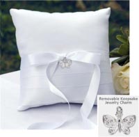 butterfly charm collection set - ring pillow