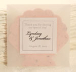 handmade plantable paper favor for beach theme wedding party shower