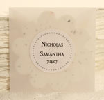 handmade plantable paper favor for beach theme wedding party shower