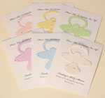 plantable paper favor flatcard for baby shower