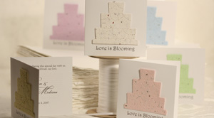 plantable paper favors for bridal shower