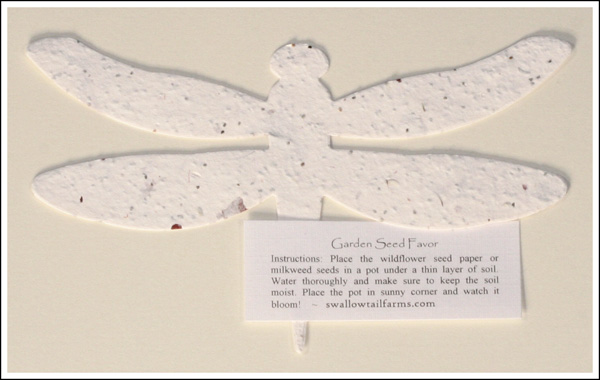Plantable Paper Butterflies - with choice of custom personalized cards –  Recycled Ideas Favors