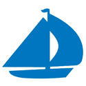 sailboat plantable paper shape